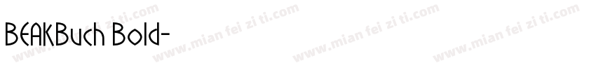 BEAKBuch Bold字体转换